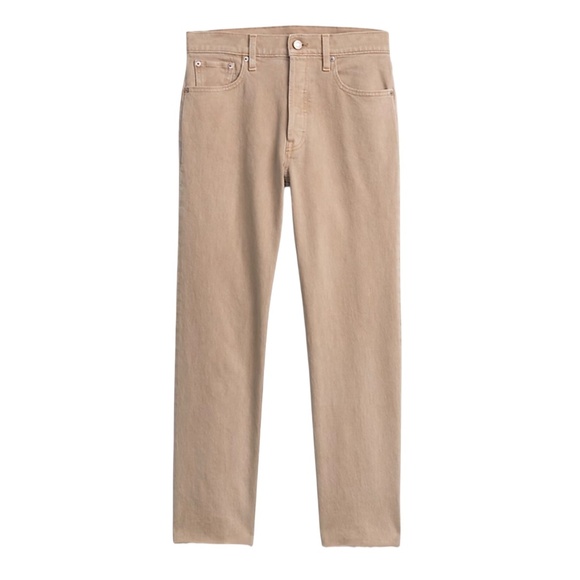 Gap | 12 | Cheeky Straight High Rise | Jeans | Khaki Tan | Classic | Minimalist - Picture 1 of 12